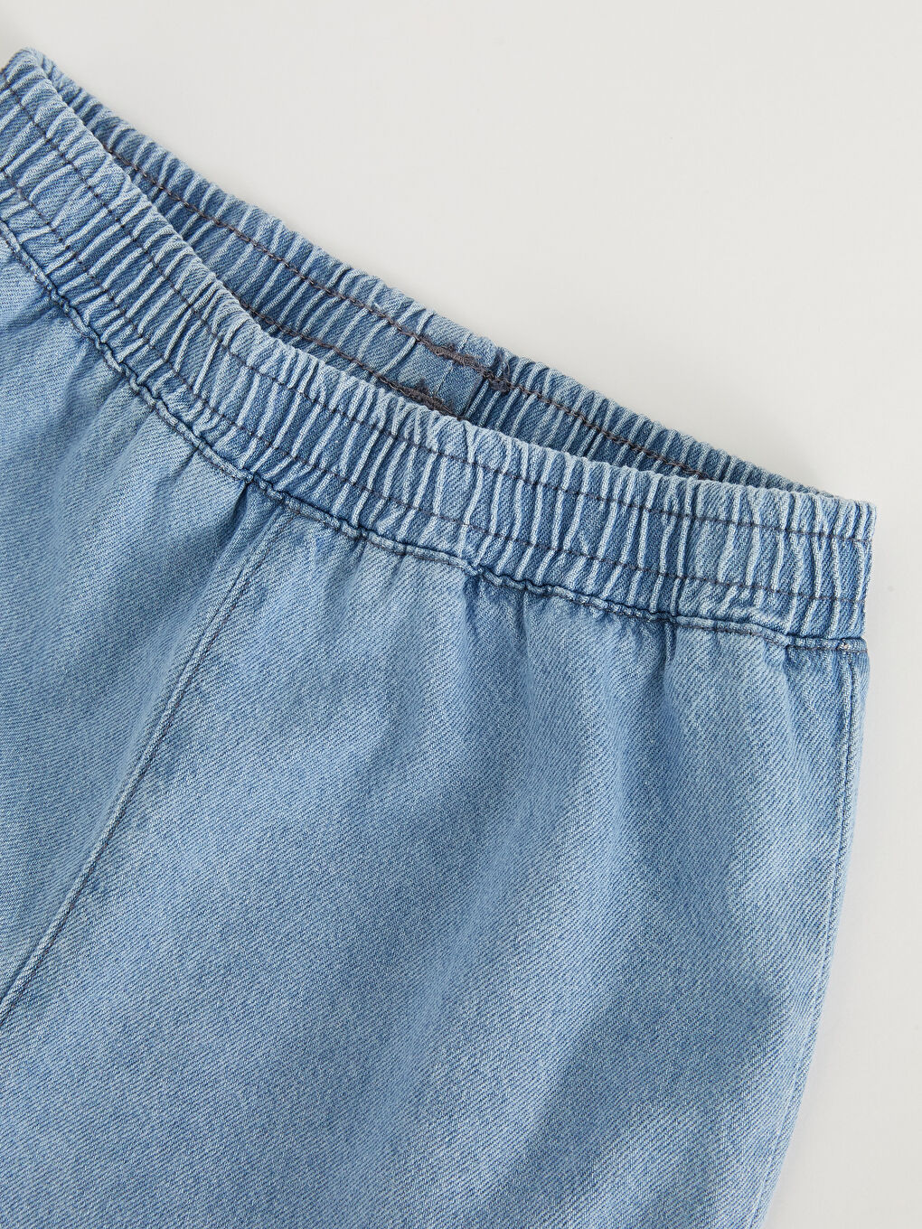 Elasticated Waist Basic Baby Girls' Jeans-3