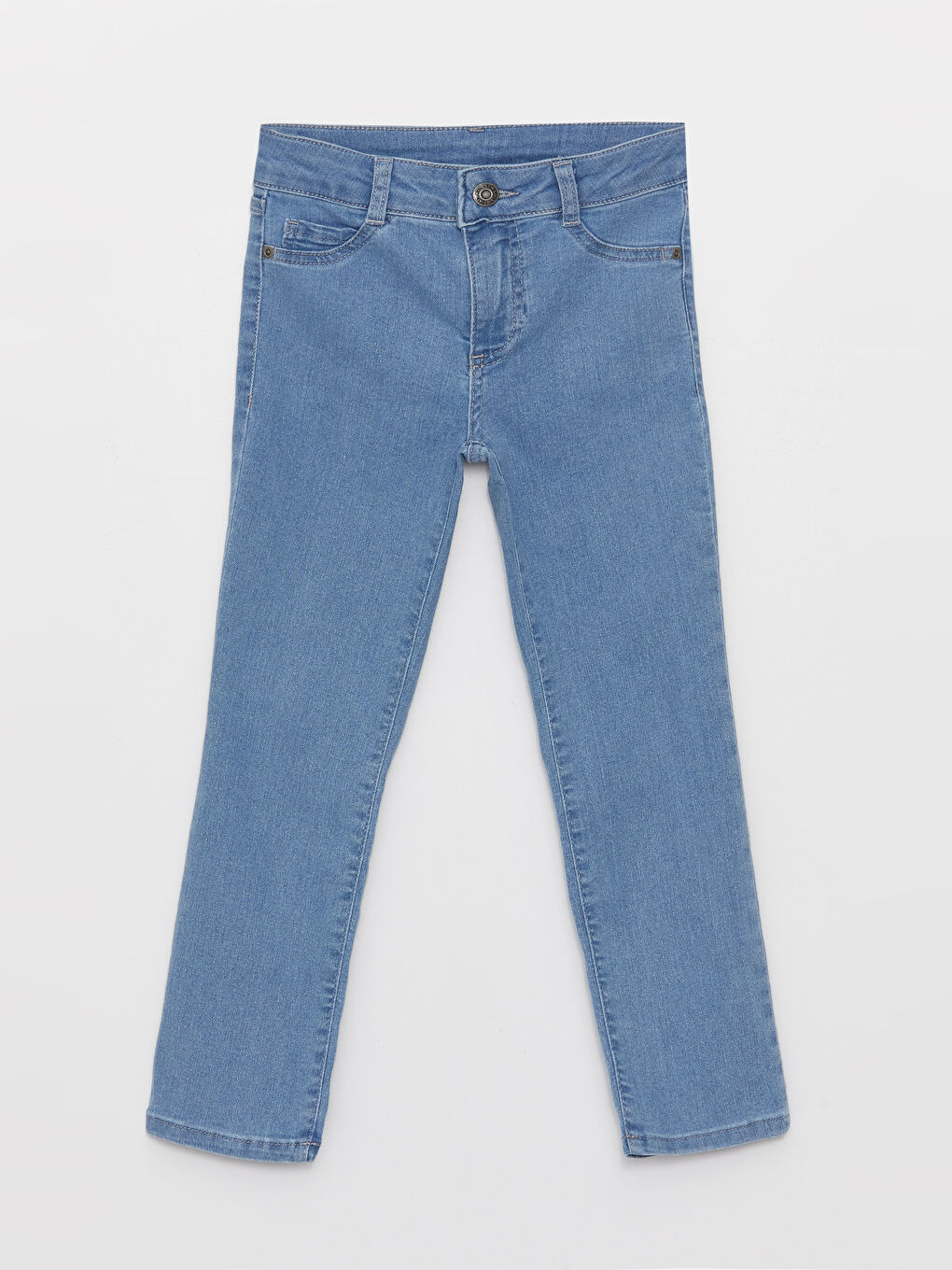 LCW ECO Indigo Slim Fit Kız Çocuk Jean Pantolon