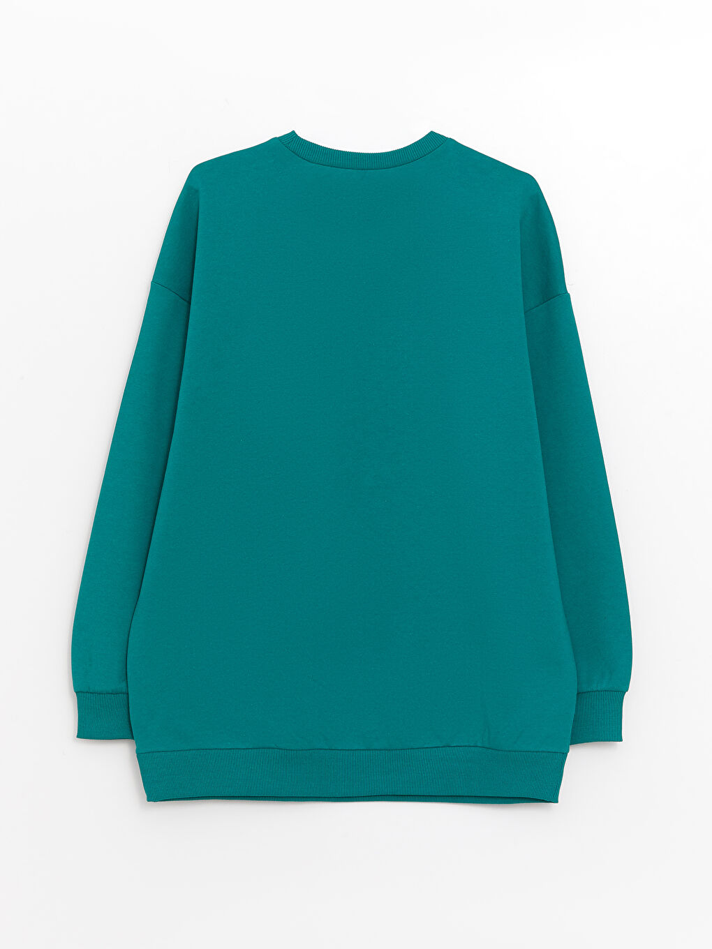 LCW Vision Crew Neck Printed Long Sleeve Oversize Women's Sweatshirt -S3EM41Z8-HBU