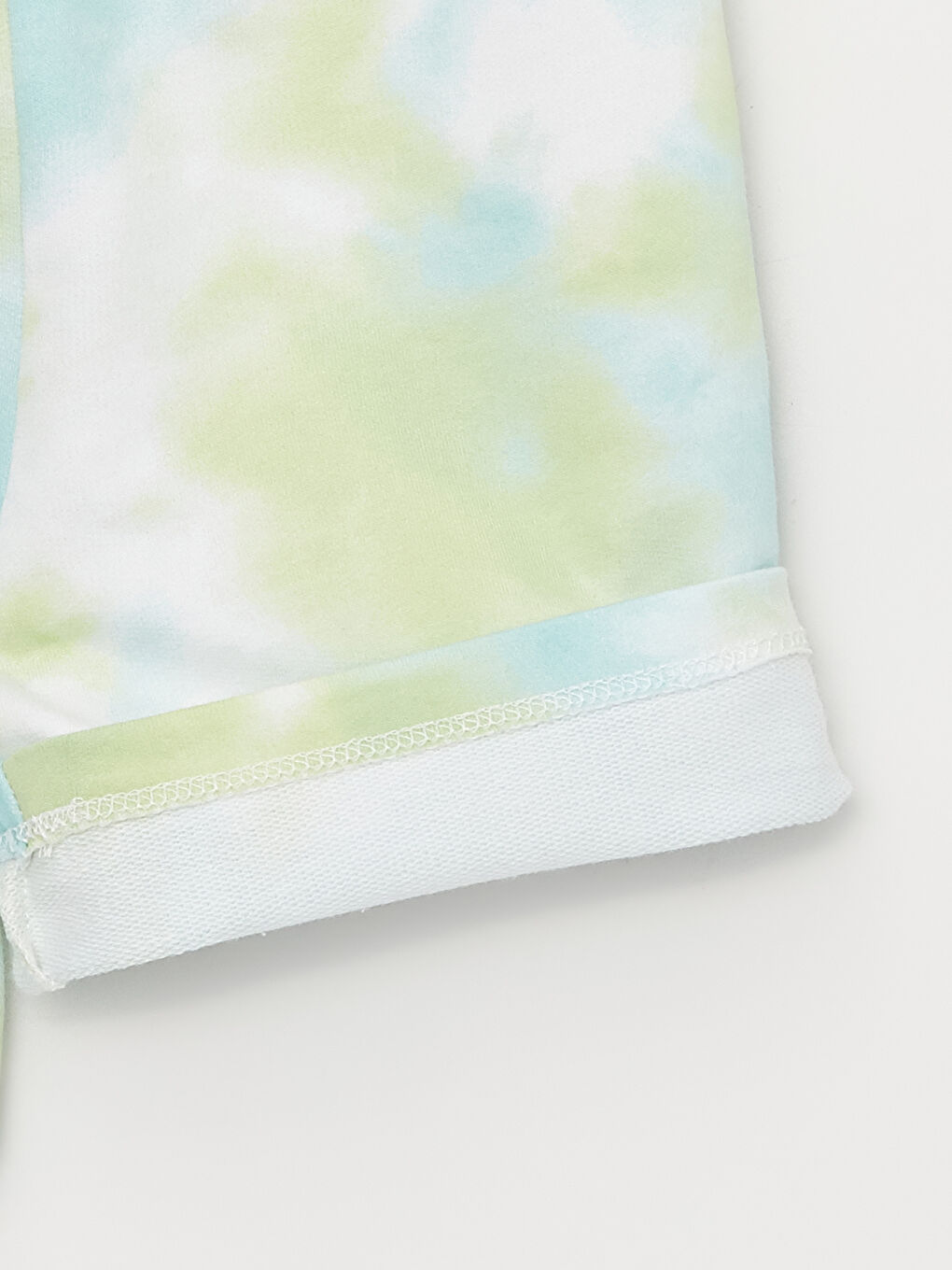 Beyaz Bisiklet Yaka Kısa Kollu SmileyWorld Baskılı Erkek Bebek Tişört ve Şort-7