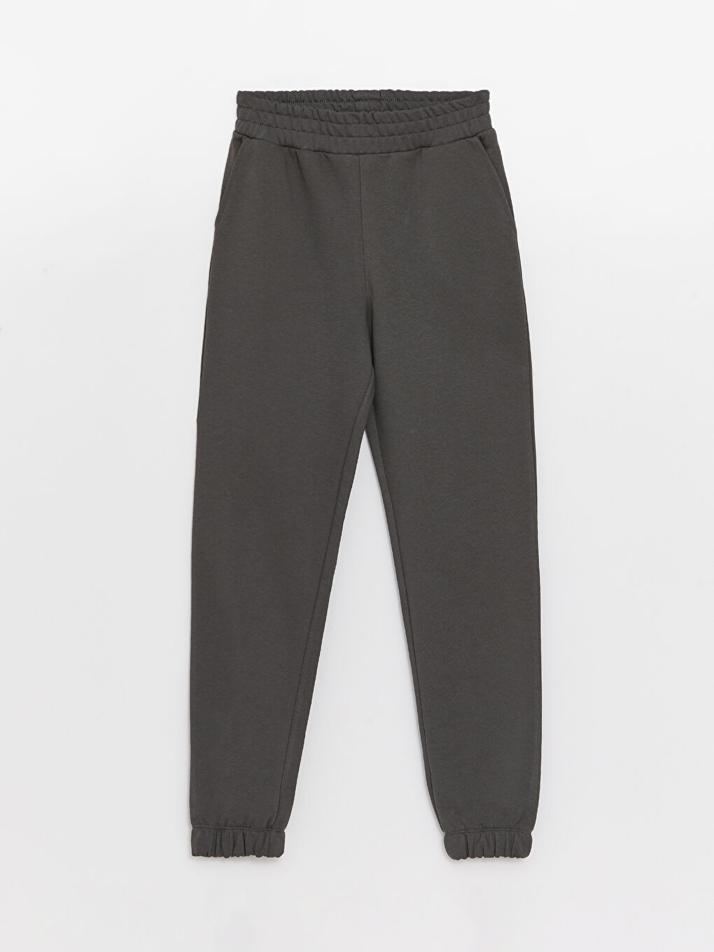 Pantalons de survêtement jogger unis à taille élastiquée pour Femmes-5