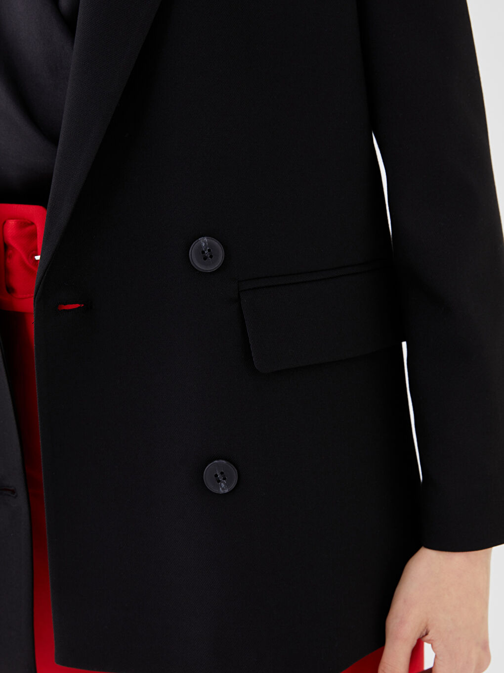 LCW Vision Veste Blazer à Boutons Manches Longues Régulier pour Femmes -S3EM69Z8-CVL