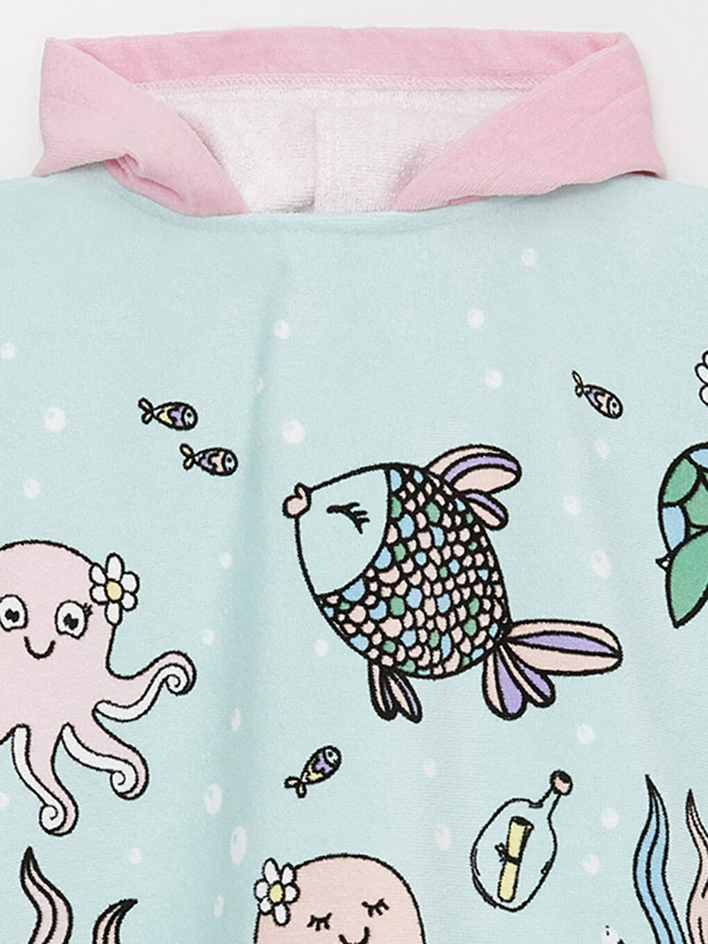 Poncho Imprimé Serviette de Plage Filles-2