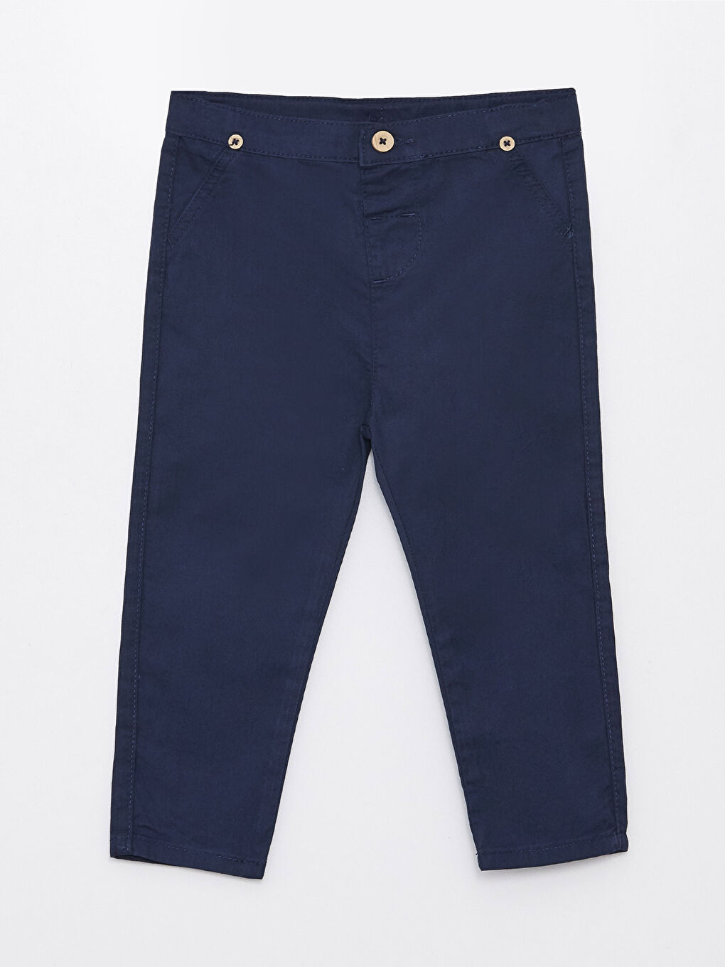 Lacivert Basic Erkek Bebek Pantolon ve Pantolon Askılı 2'li Takım