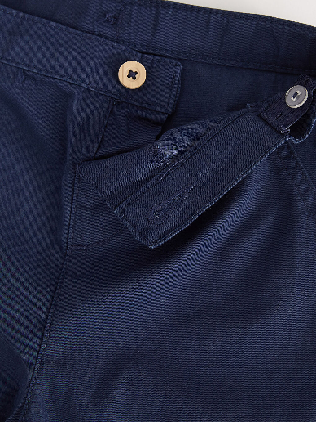 Lacivert Basic Erkek Bebek Pantolon ve Pantolon Askılı 2'li Takım-3