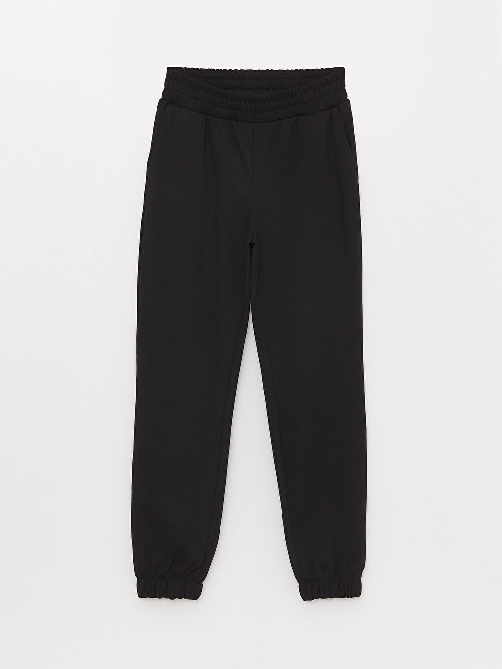 Pantaloni de trening jogger simpli cu talie elastică pentru femei-5