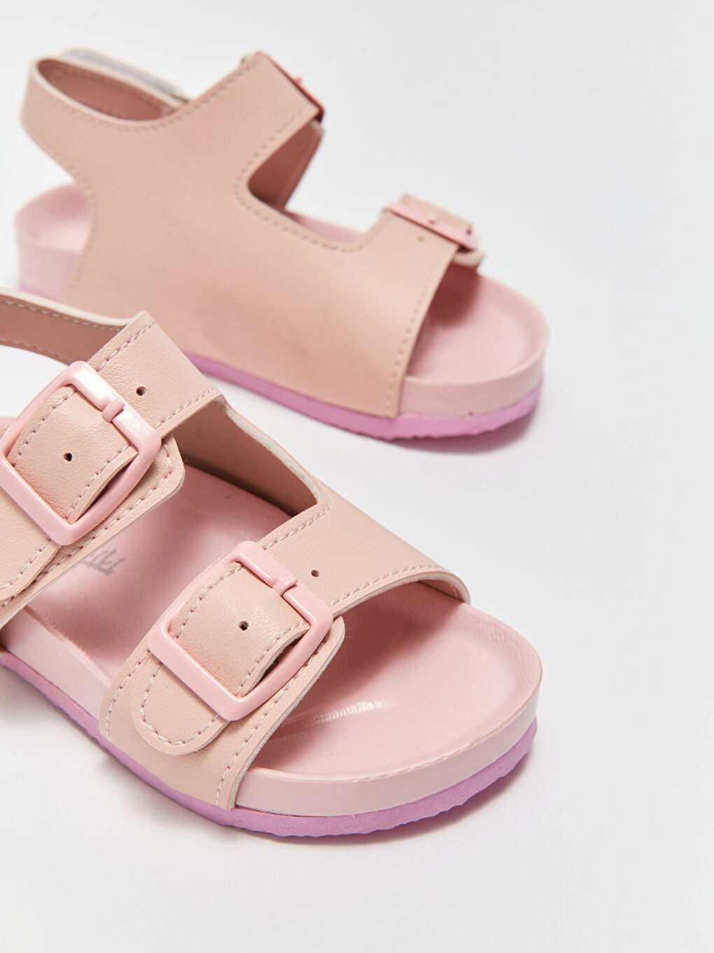 Faux Leather Baby Girls' Sandals-2