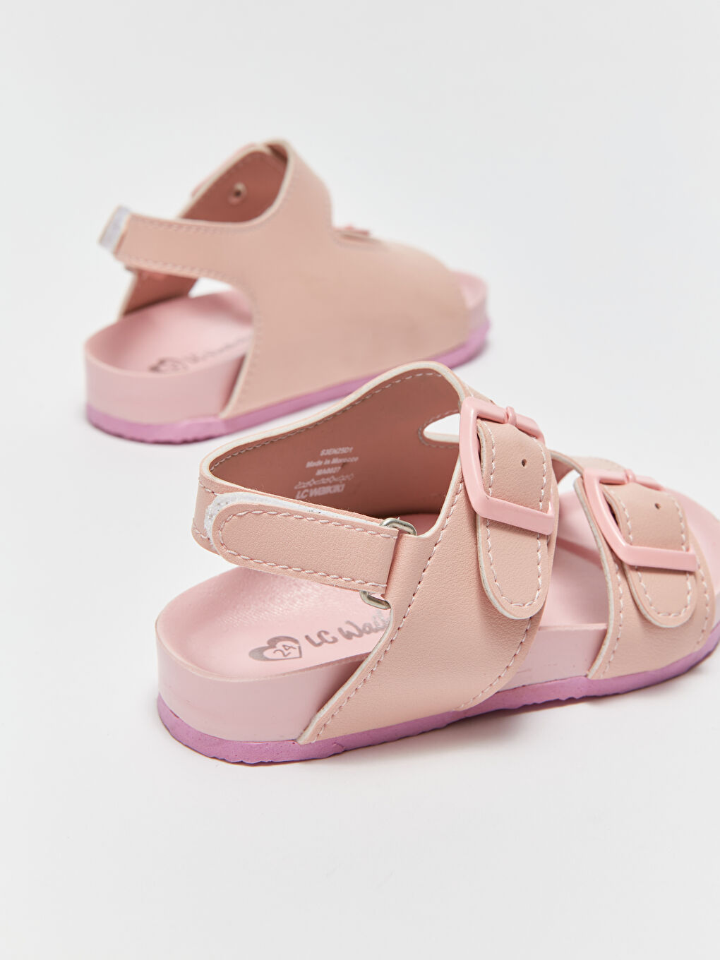 Faux Leather Baby Girls' Sandals-4