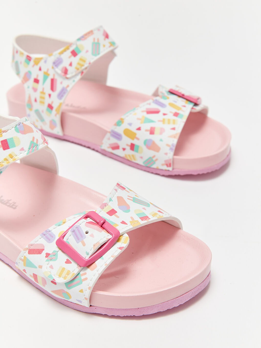 Faux Leather Baby Girls' Sandals-2