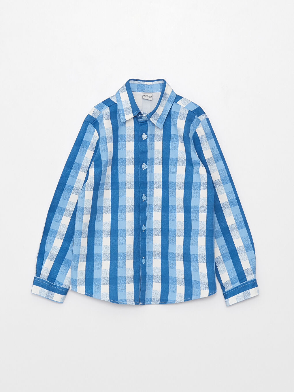 Plaid Long Sleeve Boy Shirt -S3EN51Z4-LLC