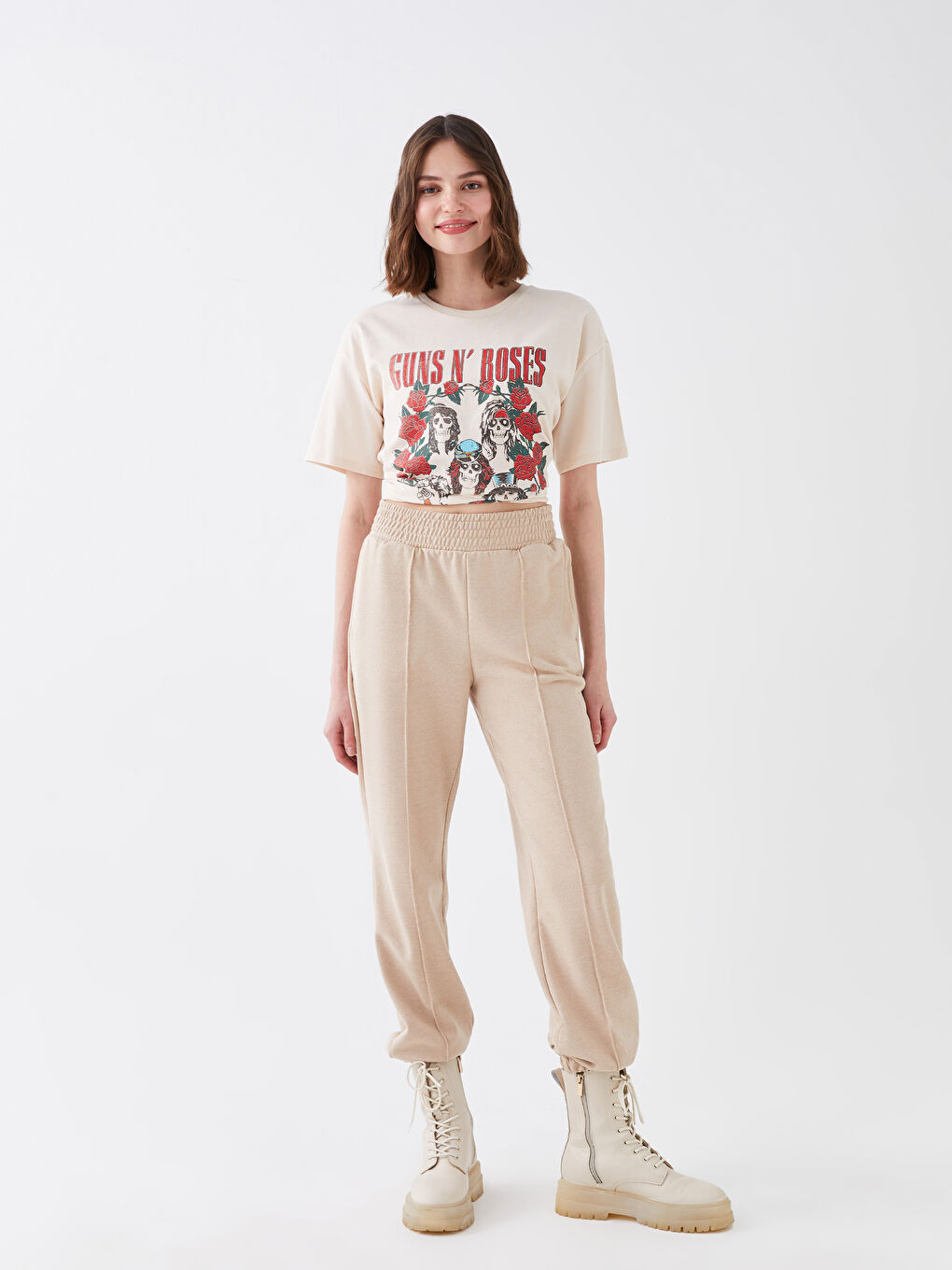 Ženske Jogger Trenerke sa Elastičnim Strukom Jednostavnog Dizajna