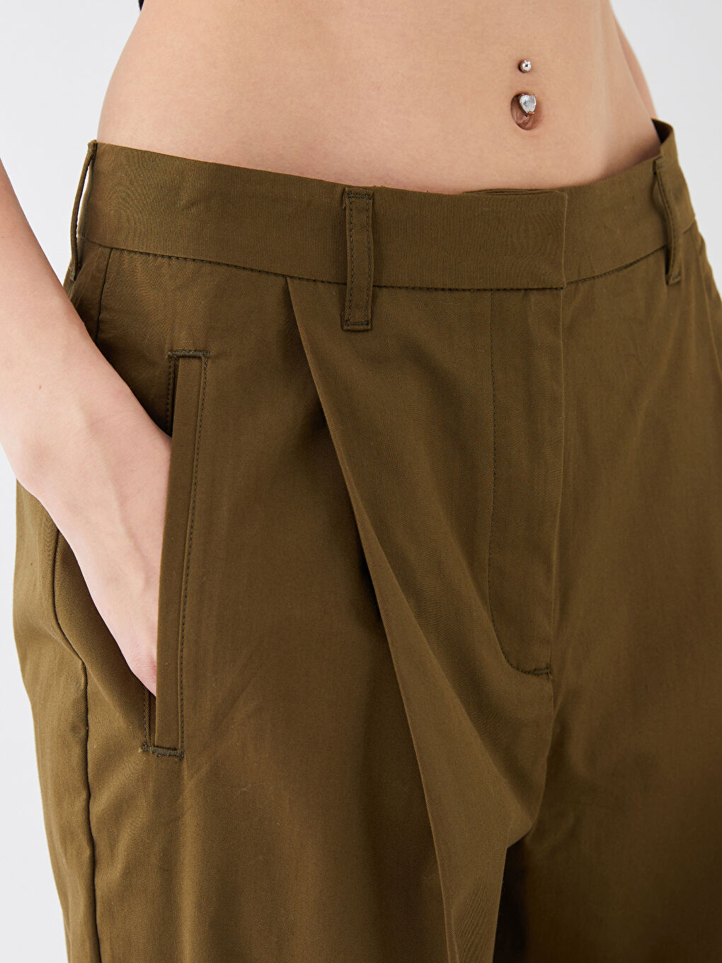 LCW Vision Kadın Standart Fit Gabardin Pantolon -S3EN74Z8-H7L