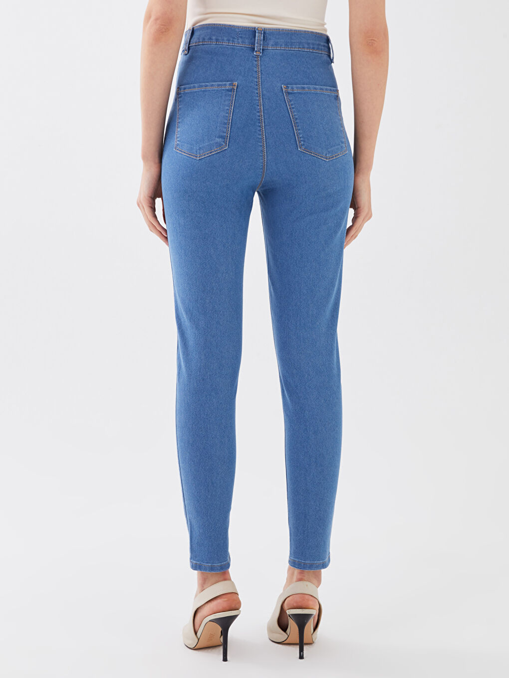 LCWAIKIKI Basic High Waisted Straight Fit Women's Jeans -S3EN91Z8-311