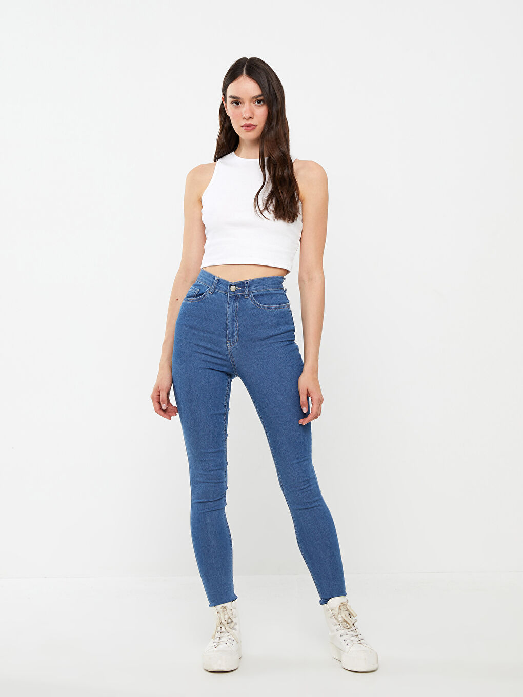 High Waist Mercury Skinny Fit Women's Jean Pants