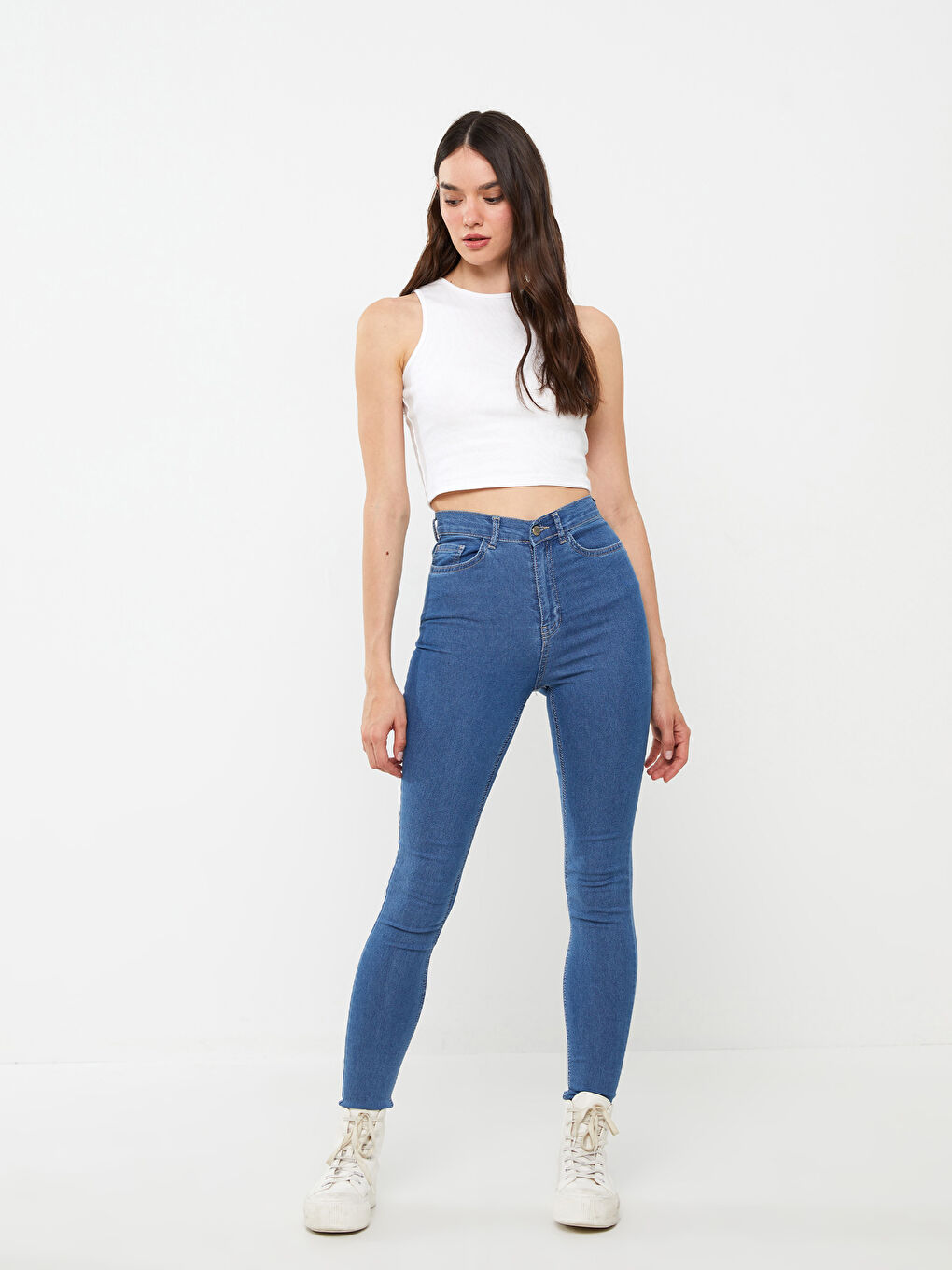 High Waist Mercury Skinny Fit Women's Jean Pants-1