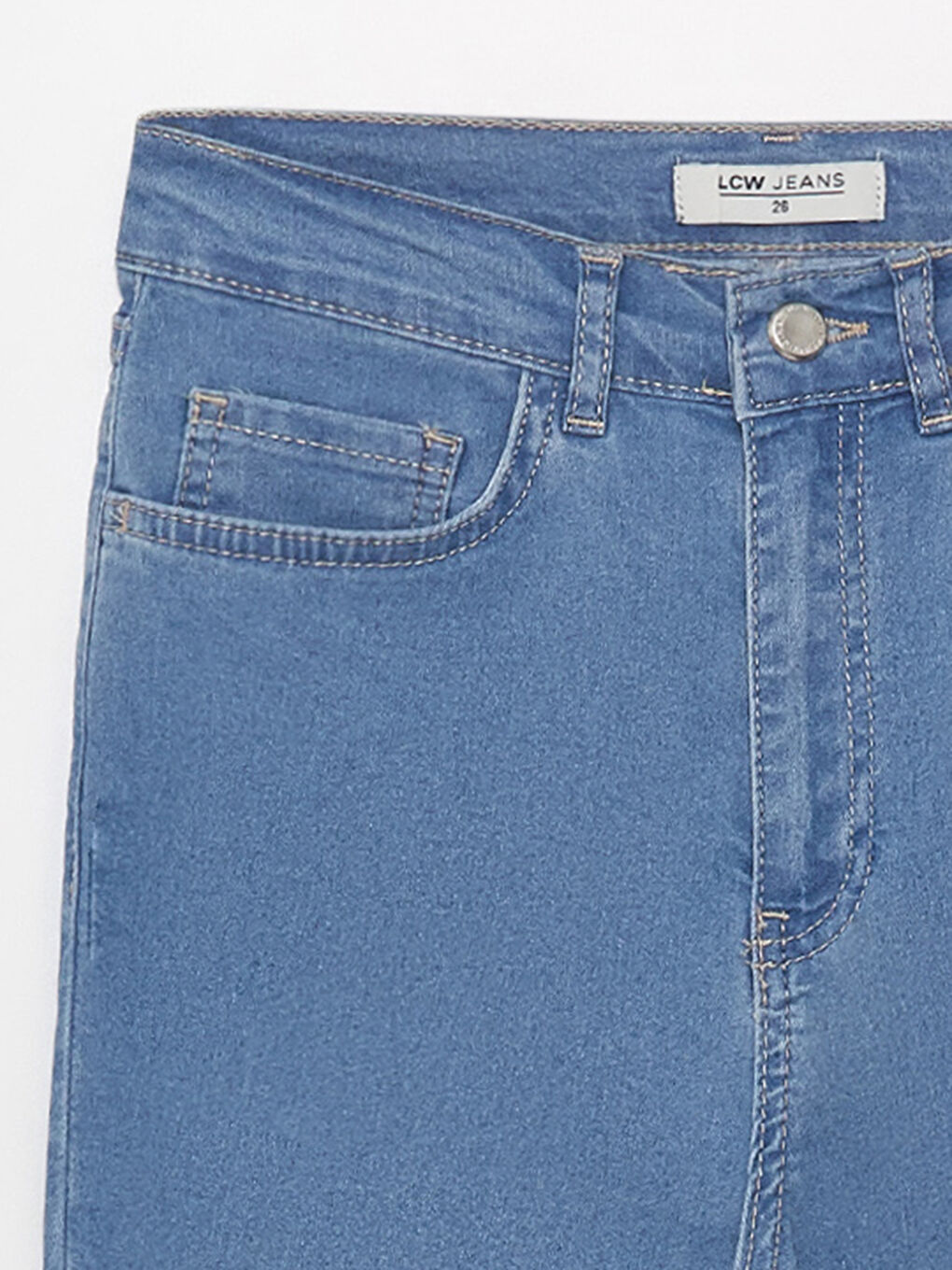 High Waist Slim Fit Women's Jeans-7