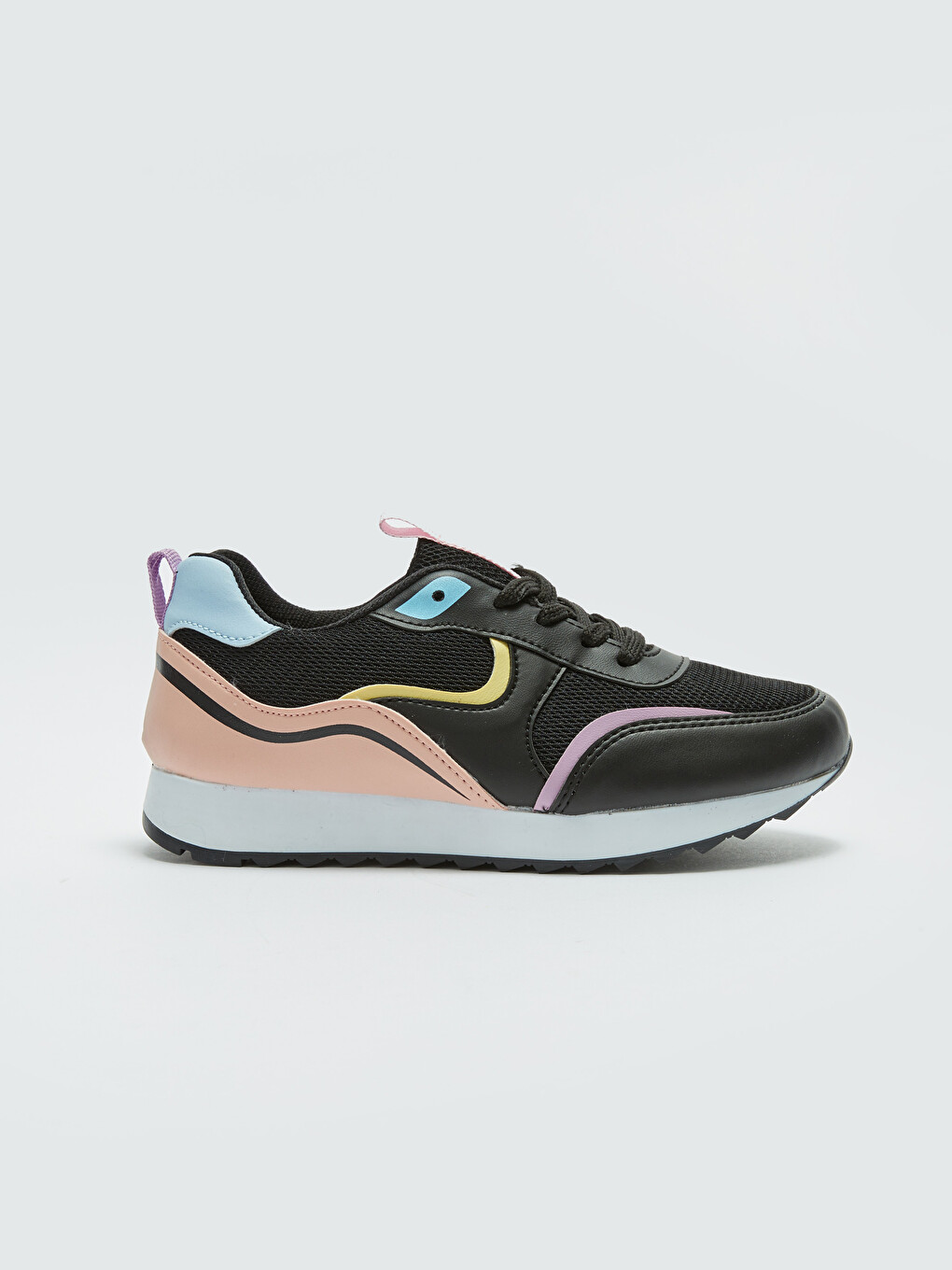 Laced Color Block Girls' Sneakers-1