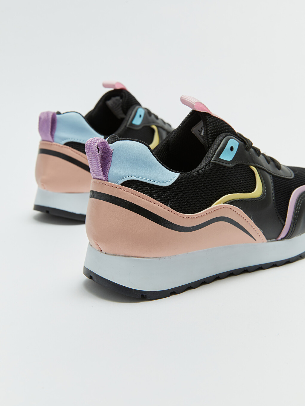 Laced Color Block Girls' Sneakers-4