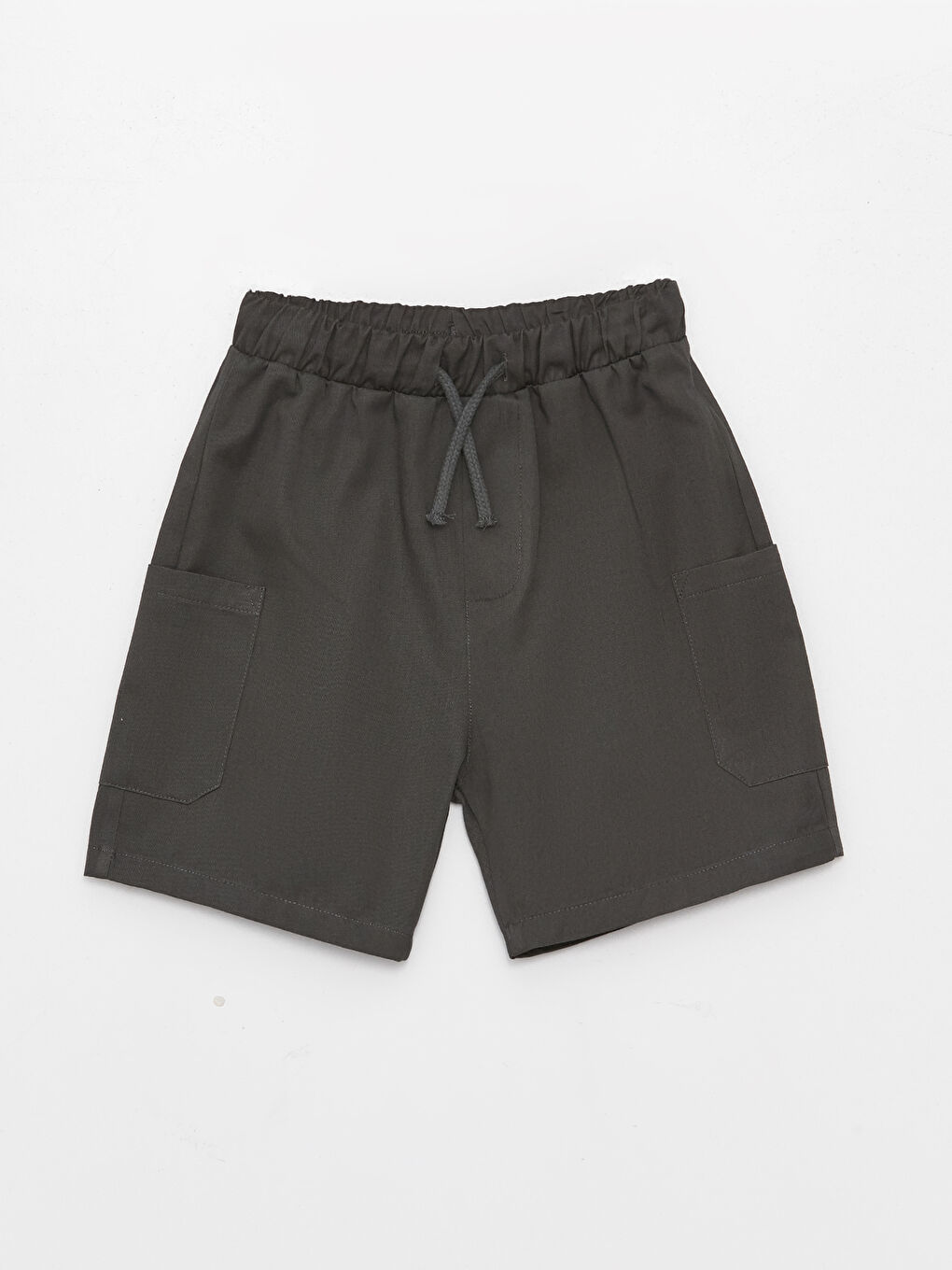 Ekru Polo Yaka Kısa Kollu Erkek Bebek Tişört ve Şort 2'li Takım-2