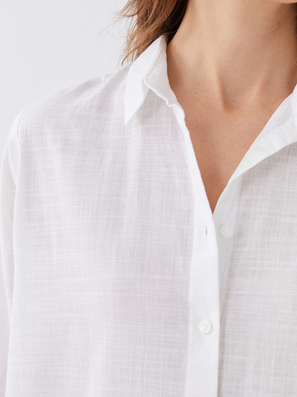 Plain Long Sleeve Women's Shirt Tunic -S3EO10Z8-SZQ