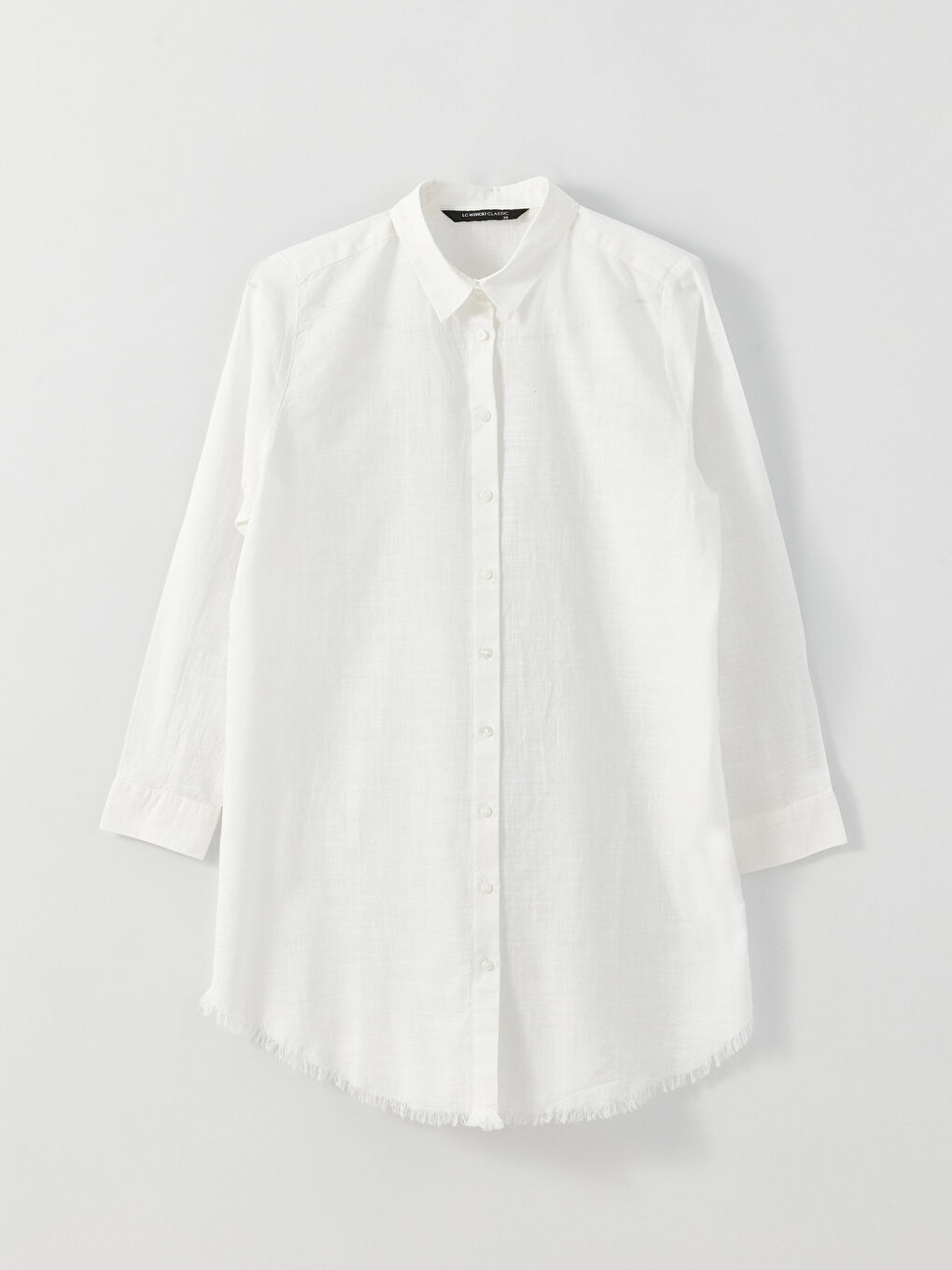 Plain Long Sleeve Women's Shirt Tunic -S3EO10Z8-SZQ