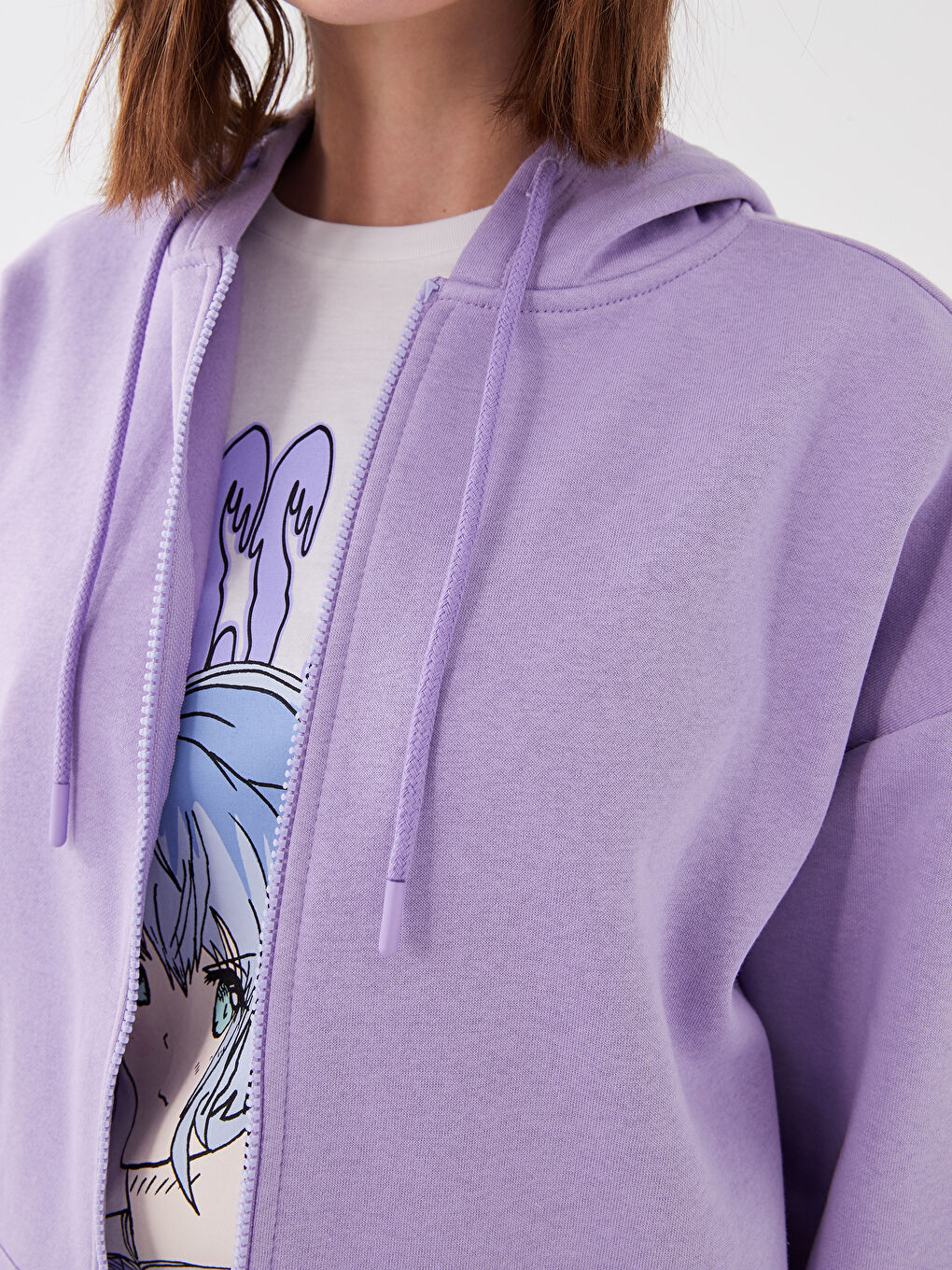 XSIDE Hooded Women's Thick Zip-Up Sweatshirt -S3EO23Z8-V35