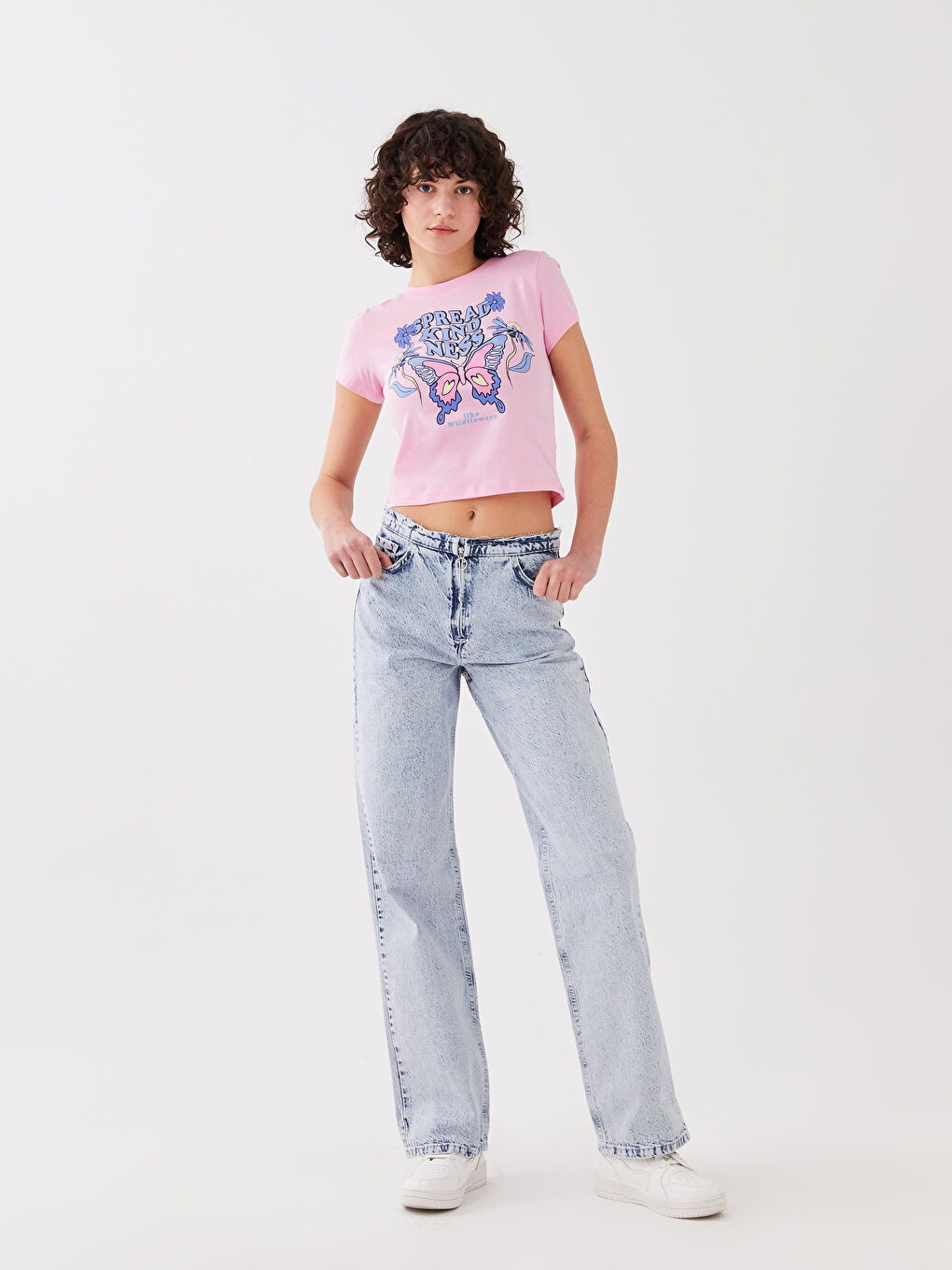 XSIDE Normale Leibhöhe Gerade Geschnittene Damenjeans -S3EO30Z8-K9M