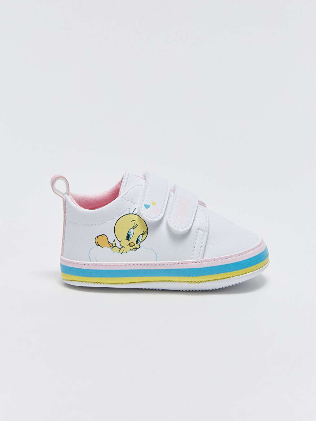 Tweety принтті ілмекті және жапсырмалы бекіту baby girl кроссовкалар-1