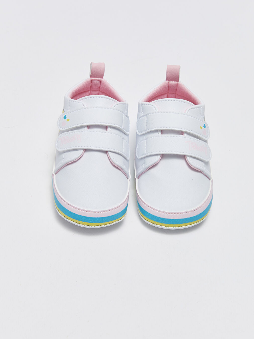 Tweety принтті ілмекті және жапсырмалы бекіту baby girl кроссовкалар-2