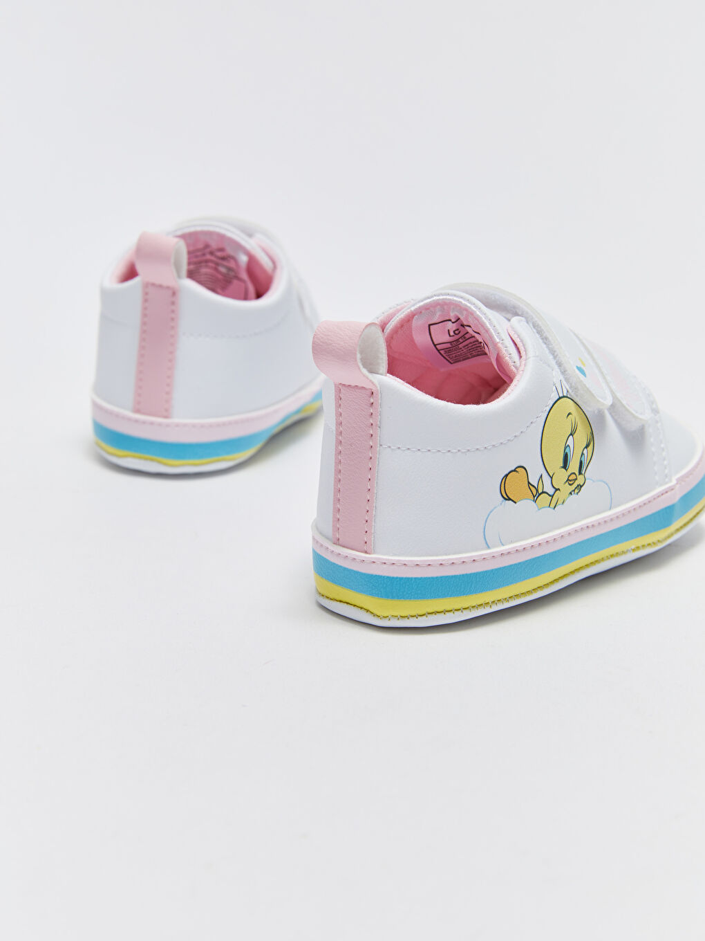 Tweety принтті ілмекті және жапсырмалы бекіту baby girl кроссовкалар-4