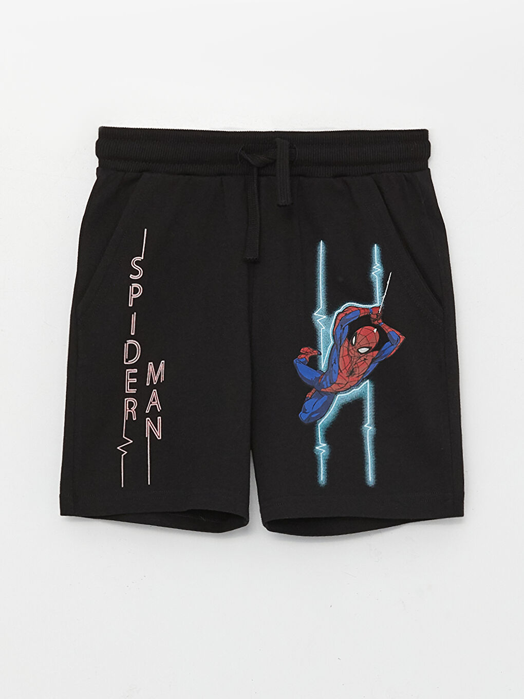 Elastic Waist Spider-Man Printed Boys' Shorts