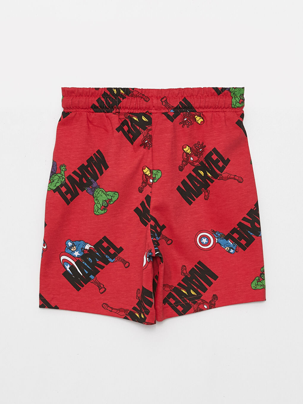 LCW Kids Elasticated Waist Marvel Printed Boys' Shorts -S3EO51Z4-LTQ