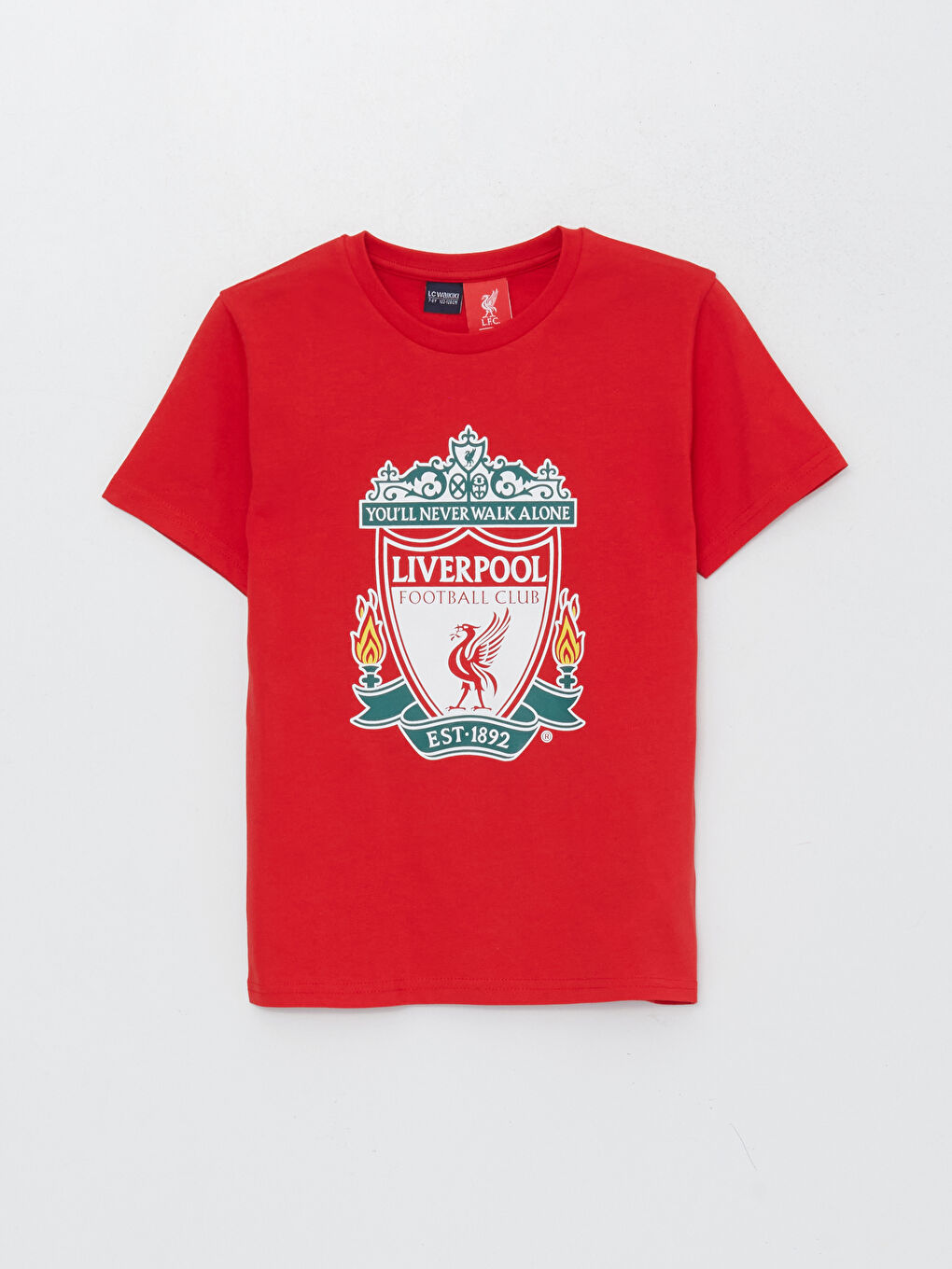 LC Waikiki Crew Neck Liverpool Printed Short Sleeve Boys' T-Shirt -S3EO55Z4-HMW