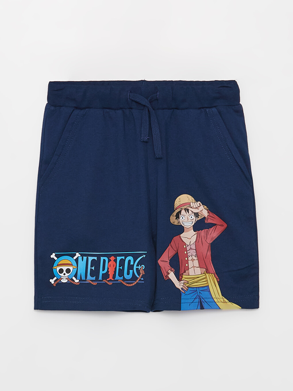 Short garçon imprimé One Piece à taille élastique
