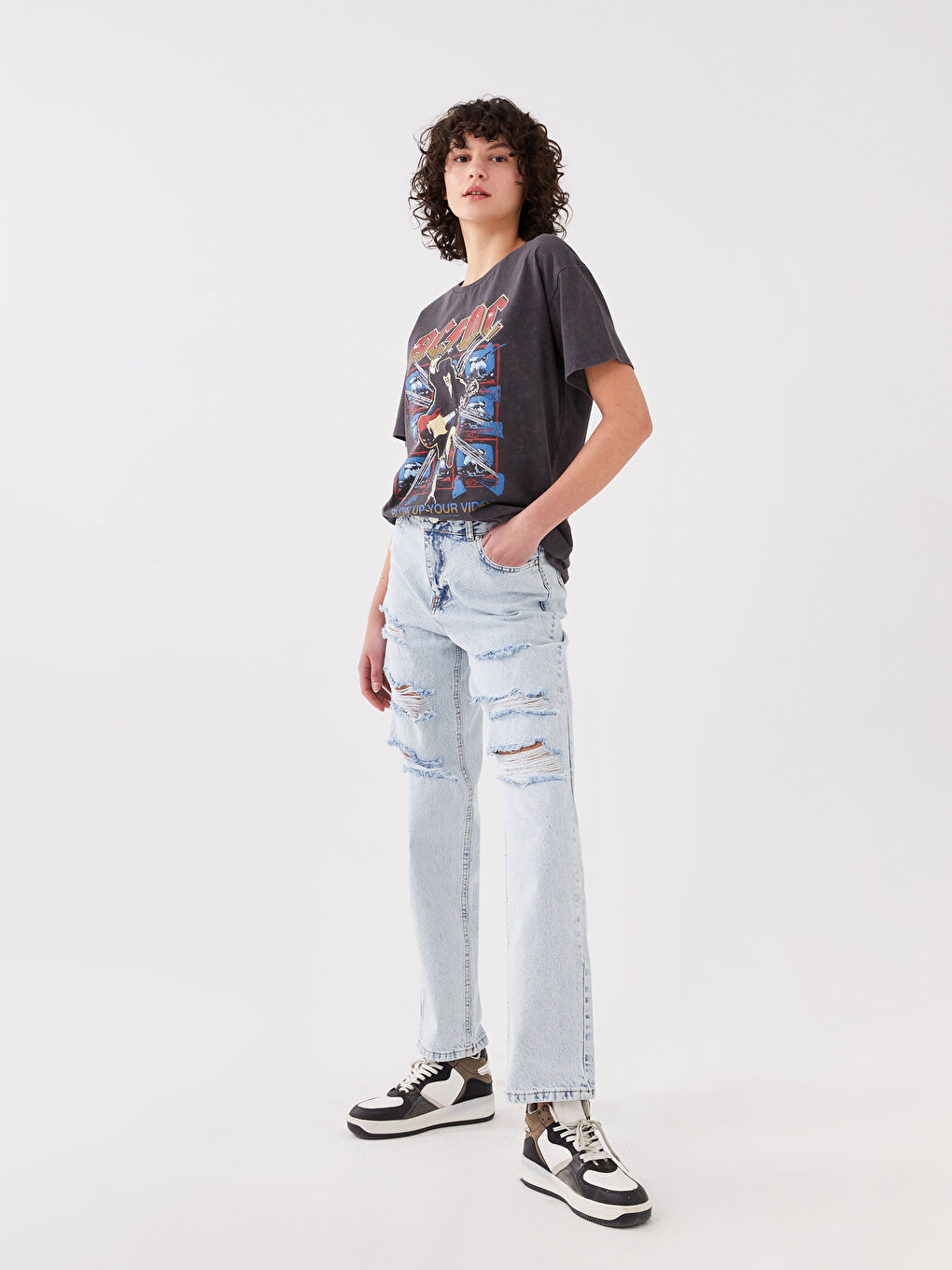 High Waist Slim Fit Women's Jeans