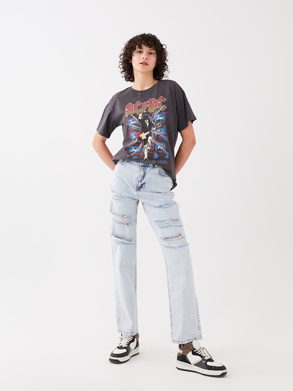 High Waist Slim Fit Women's Jeans-1