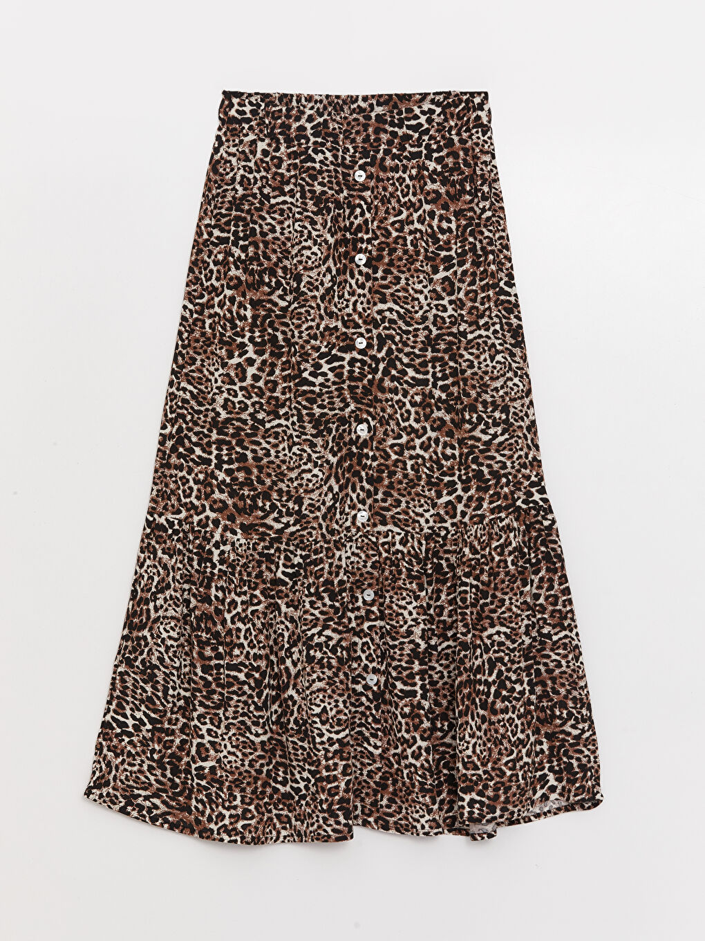 Elastic Waist Patterned A-Line Women's Skirt -S3EP66Z8-LQY