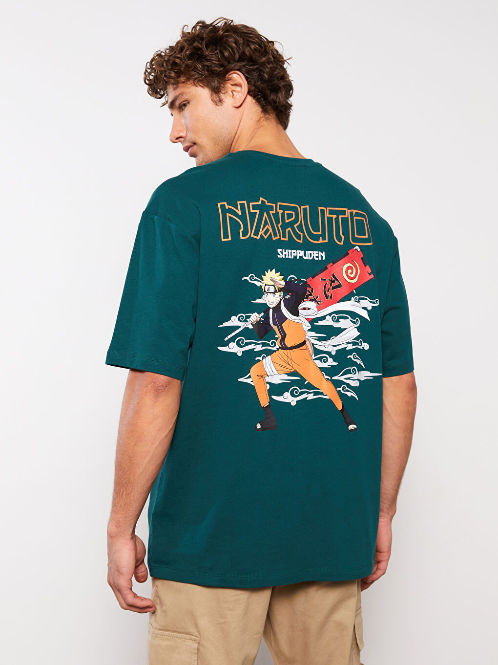 XSIDE Rundhalsausschnitt Kurzarm Naruto Bedrucktes Jersey T-Shirt für Herren -S3EP67Z8-SW0