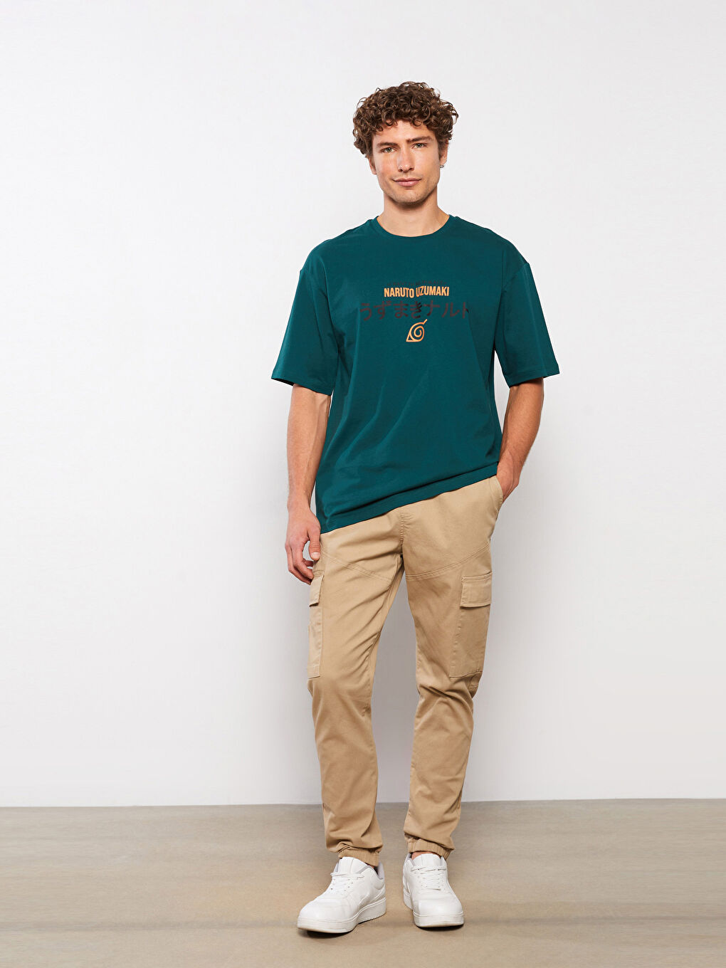 XSIDE Rundhalsausschnitt Kurzarm Naruto Bedrucktes Jersey T-Shirt für Herren -S3EP67Z8-SW0