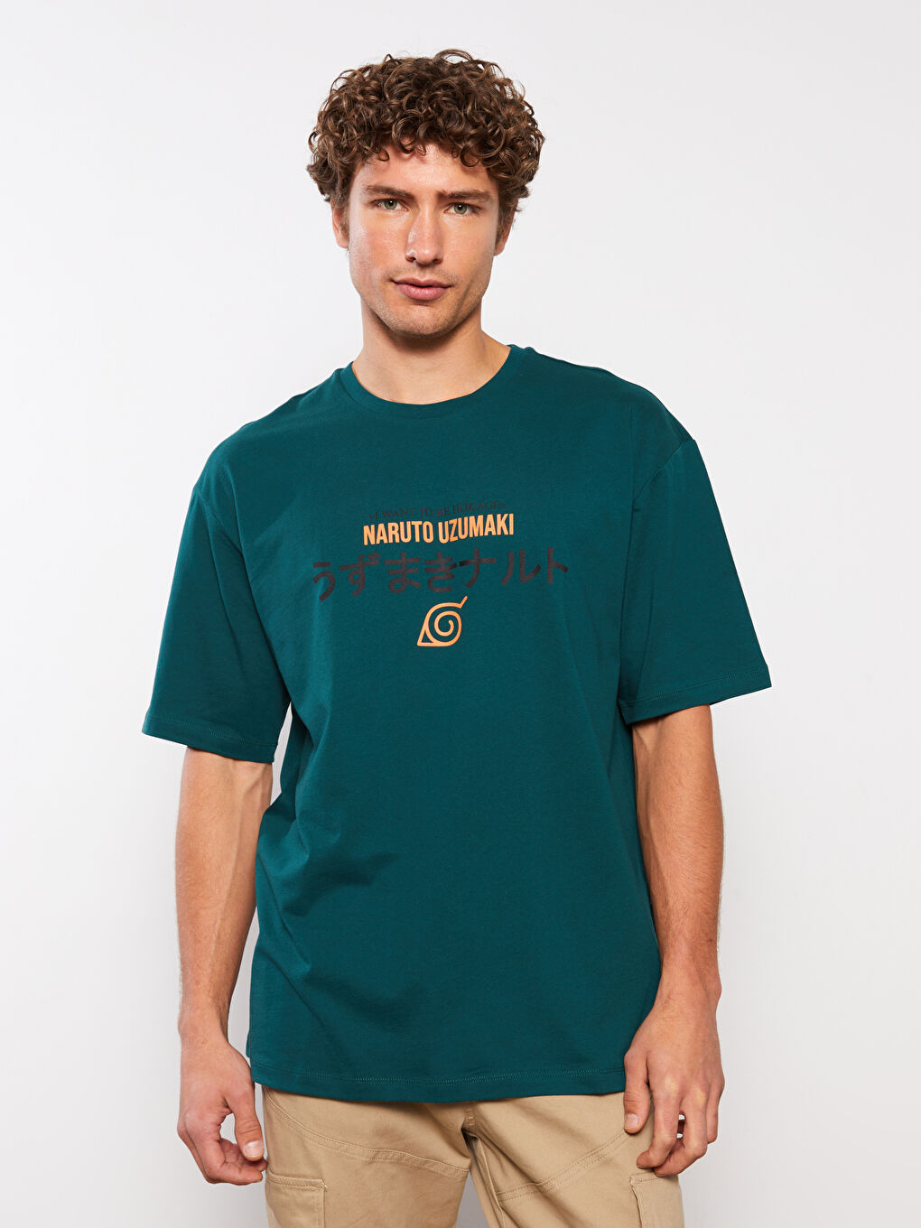 XSIDE Rundhalsausschnitt Kurzarm Naruto Bedrucktes Jersey T-Shirt für Herren -S3EP67Z8-SW0