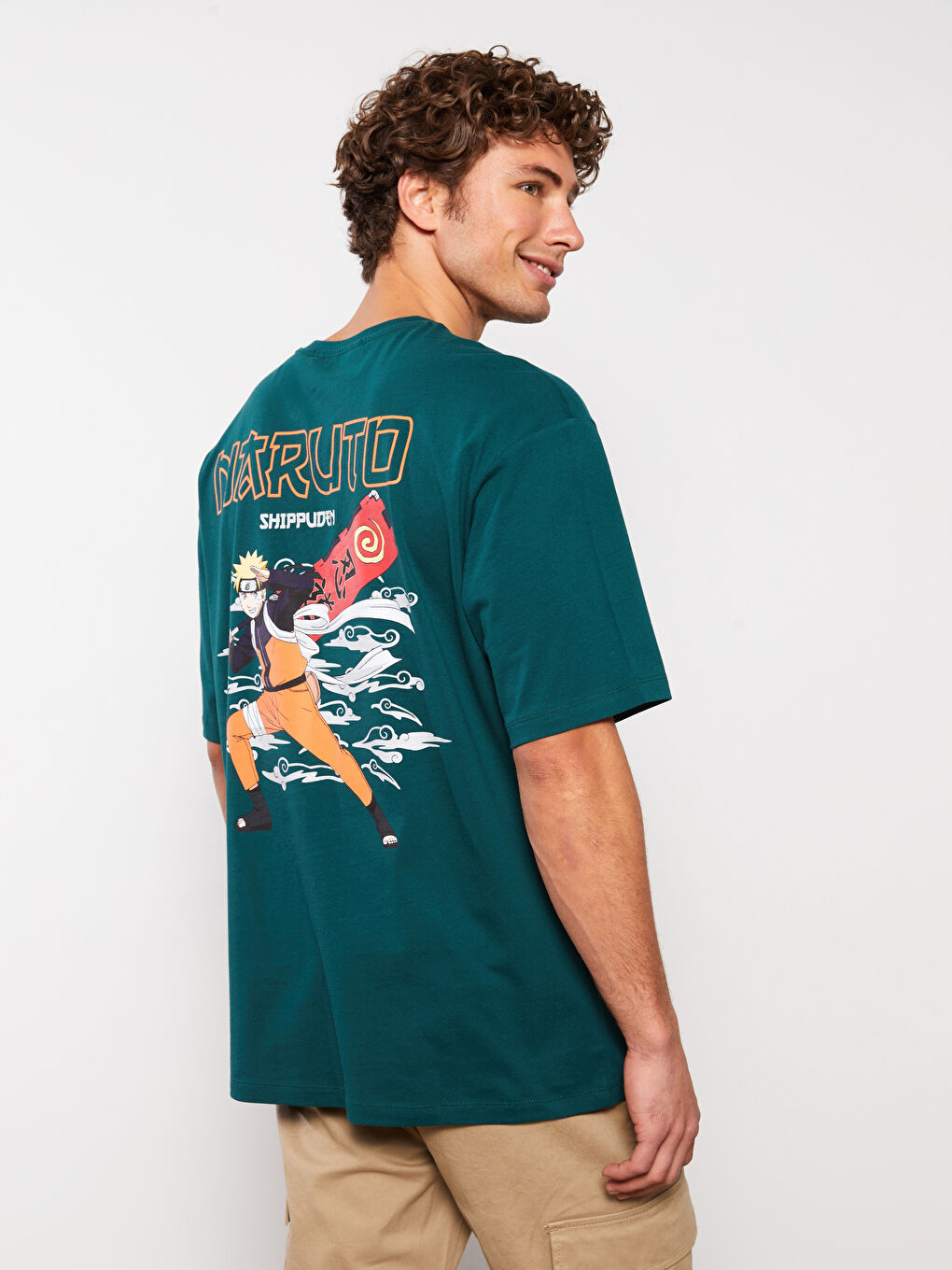 XSIDE Rundhalsausschnitt Kurzarm Naruto Bedrucktes Jersey T-Shirt für Herren -S3EP67Z8-SW0