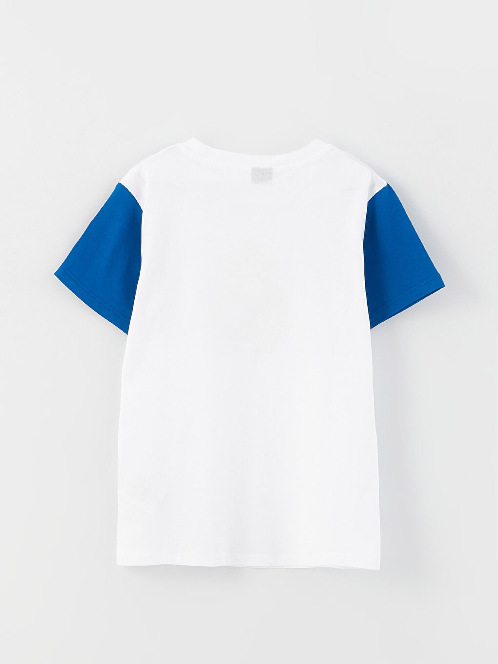 Tricou Real Madrid cu Guler Rotund, Imprimat, cu Mânecă Scurtă pentru Băieți-1