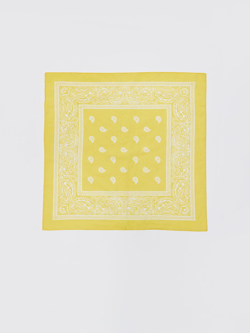 Sarı Desenli Kadın Bandana-6