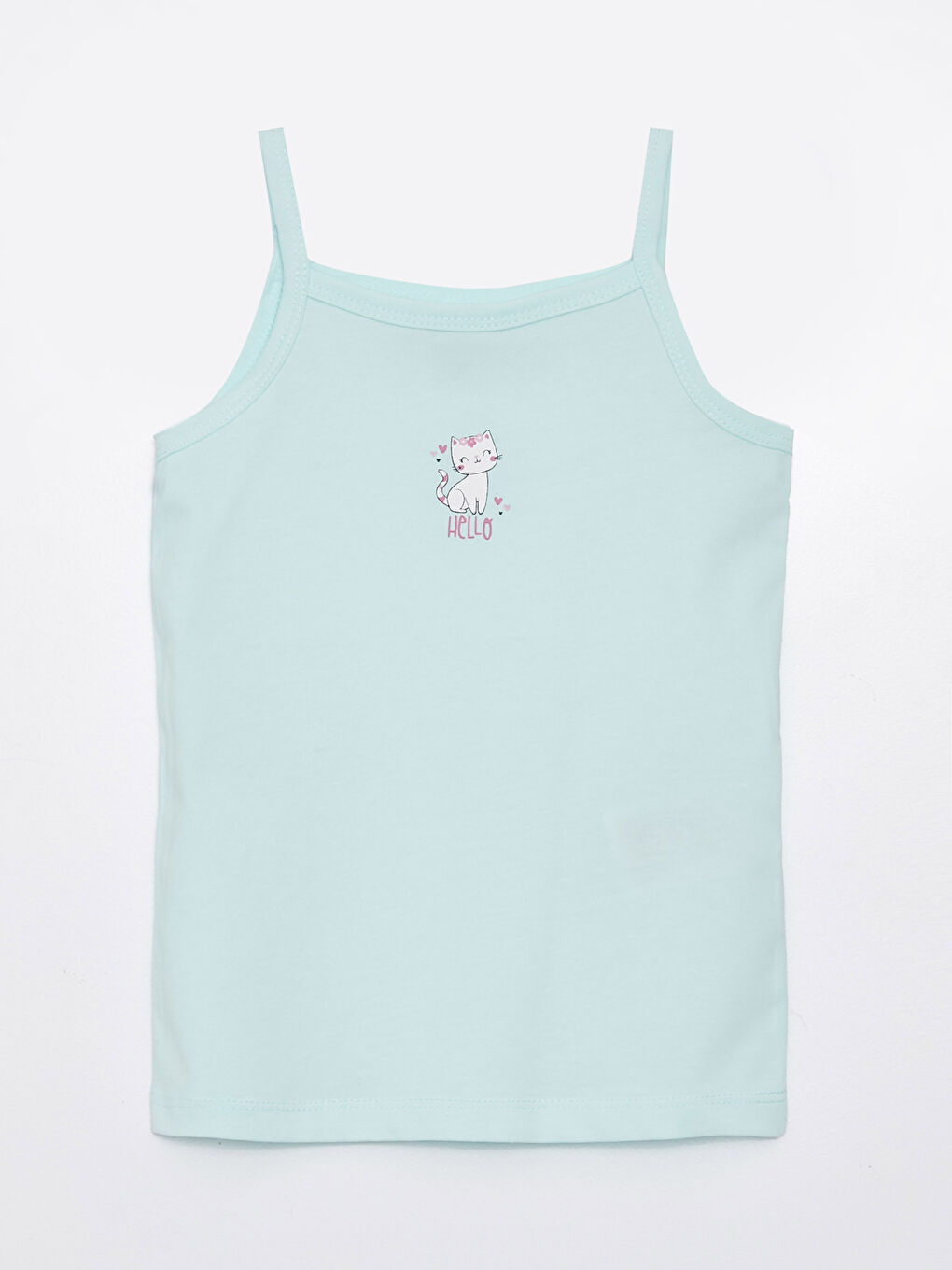 تيشيرت بحمالات بياقة مربعة للبنات الرضع