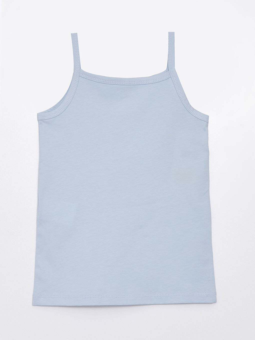 تيشيرت بحمالات بياقة مربعة للبنات الرضع-1