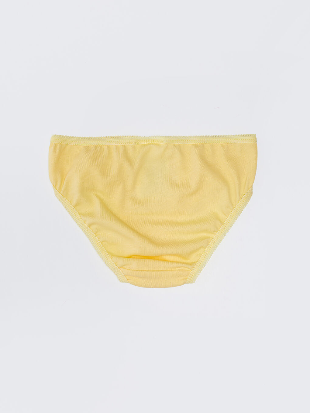 Sarı Beli Lastikli Baskılı Kız Bebek Külot-1