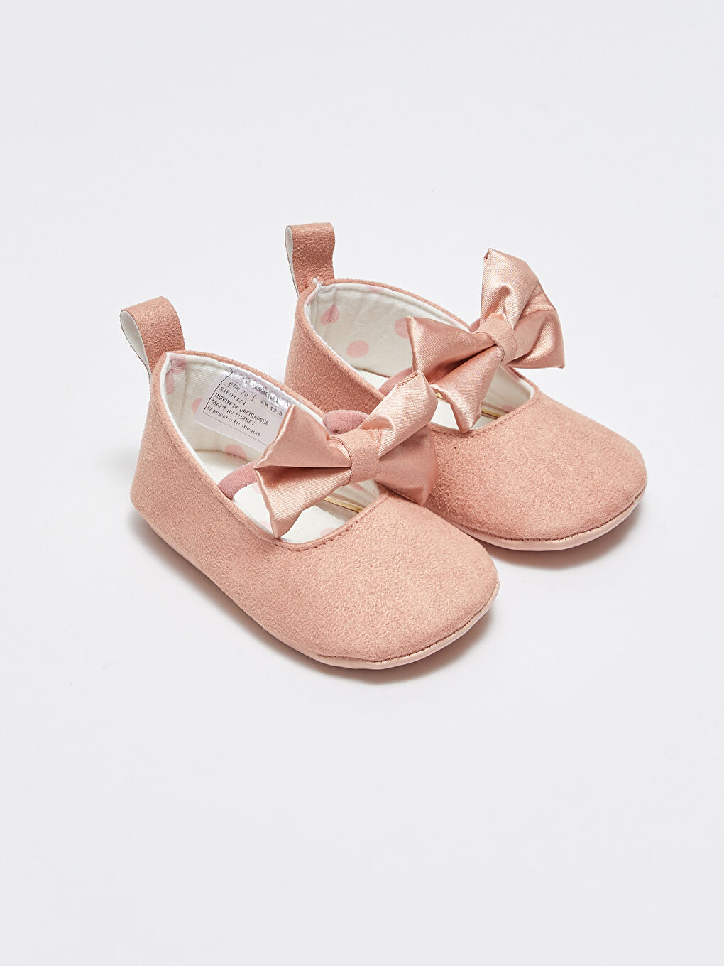 LCW STEPS Suede Look Bow Detailed Baby Girl Pre-Toddler Shoes -S3EQ17Z1-RZP