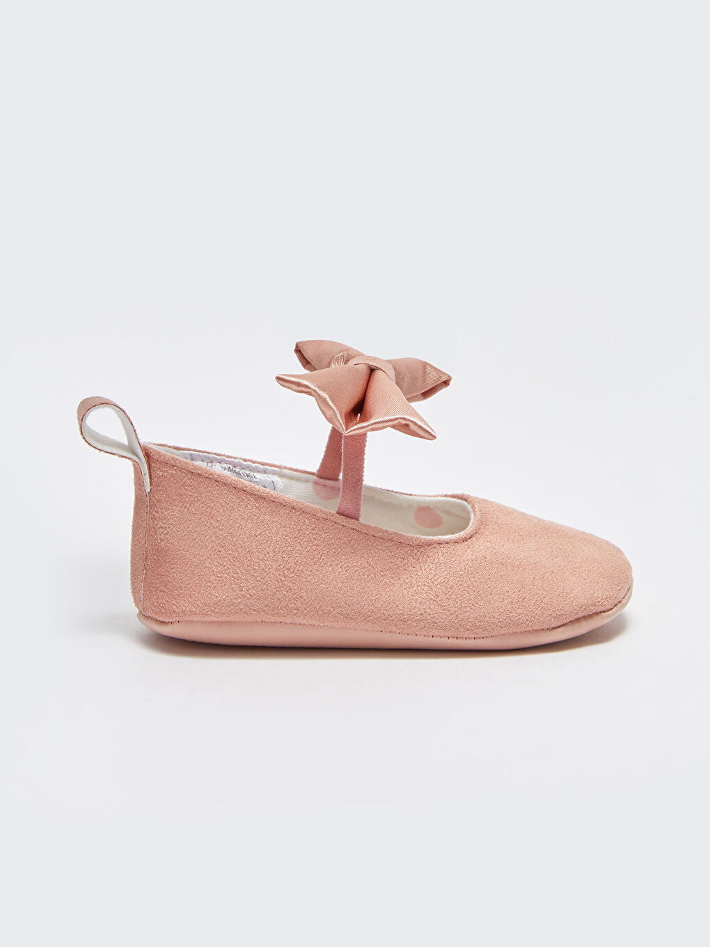 LCW STEPS Suede Look Bow Detailed Baby Girl Pre-Toddler Shoes -S3EQ17Z1-RZP