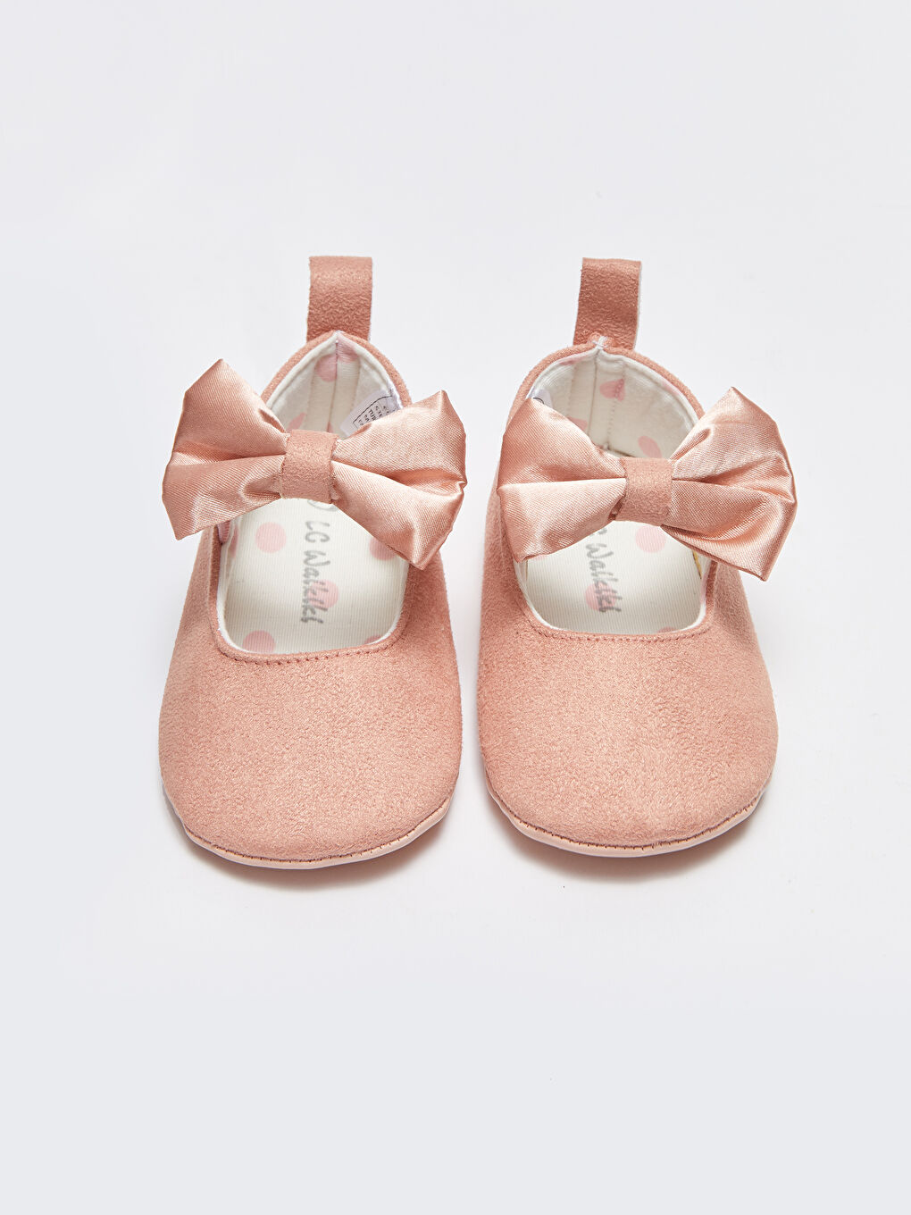 LCW STEPS Suede Look Bow Detailed Baby Girl Pre-Toddler Shoes -S3EQ17Z1-RZP
