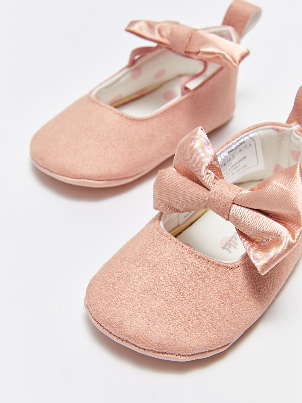 LCW STEPS Suede Look Bow Detailed Baby Girl Pre-Toddler Shoes -S3EQ17Z1-RZP